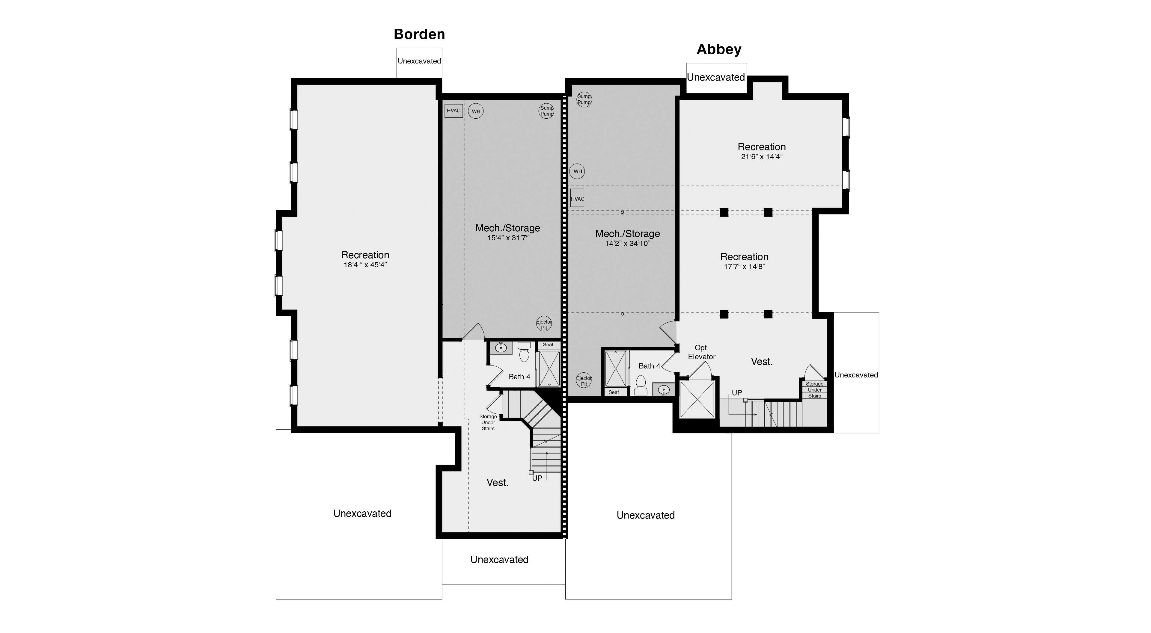 Bingham Park basement floorplan
